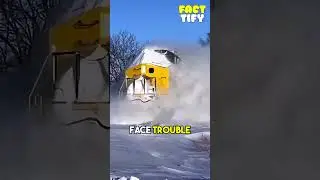 When Snow Trains Need a Rescue Train #facts #viral #nothingimposibleinthisworld