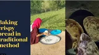 Baking crispy bread🥯 in tandoor village style