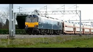 Electric locomotive British Rail Class 92 DB Shenker in Timisoara North Railway station