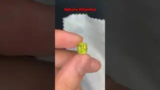 Sphene, also known as (titanite)#video #viral #gemstones #naturalgemstones #sphene