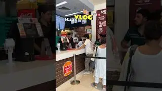 Last Order In Burger King 🍔👑 !! #foodie #minivlog #foodchallenge