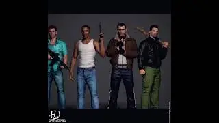 Remake Niko, Cj, Tommy e Claude (GTA 4, 3, SAN ANDREAS E VICE CITY)