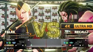 Falke (Ultimate Grand Master) vs Necalli (Diamond) | Street Fighter V CE | 4K 60Fps Gameplay