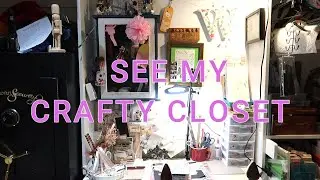 CRAFT ROOM TOUR/ SMALL CLOSET CRAFTROOM
