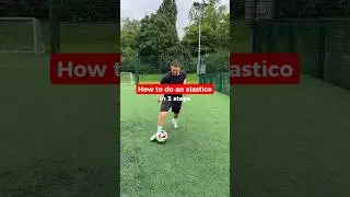 How to do an elastico in 3 steps ⚡️ #footballskills #tutorial #soccerskills