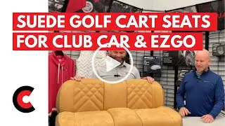 Replacement Suede Golf Cart Seats for Club Car and EZGO