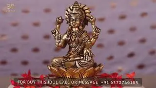 7-Inch Brass Lakshmi Murti Statue
