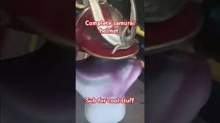 I made a samurai helmet #cosplay #samurai #evafoam #cosplayarmor