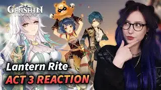 ZIBAI PULLS!! Lantern Rite Quest Act 3 REACTION | Genshin Impact