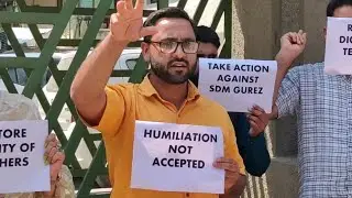 Teacher Beaten In Gurez By SDM Protesters Demand Quick Action Against SDM