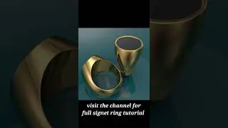 How to make a simple signet ring?#3d#cad #rhino#matrix#jewellery#fashion#easy #tutorial#3dmodelling