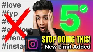 Instagram's 2025 Hashtag BOMBSHELL: Only 5 Allowed NOW! (Grow 10x Faster Tips)