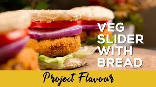Veg Sliders with Bread| No Burger Buns needed | Appetizers| Mini Sliders| Party Snack| Healthy Snack
