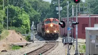 Loaded Canadian National Railway grain shuttle northbound @ Belleville, IL on St. Louis Sub 6/10/23