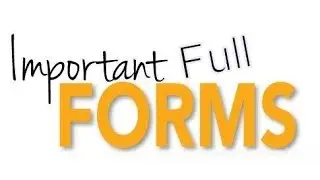 full forms/full forms of important words/full forms in english/full forms for competitive exams.