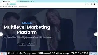 Network Marketing Website | How to build a Multi-Level Marketing Website | MLM Website | All Plans