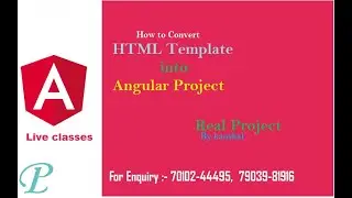 Convert HTML template to angular