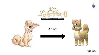 Paint 3D Tutorial: Angel ~ Lady and the Tramp II - Scamp Adventure (2001)