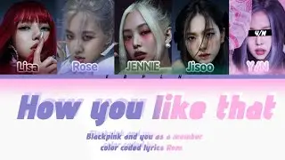 How you like that- BLACKPINK {Karaoke 5 member} | a you as a member karaoke song
