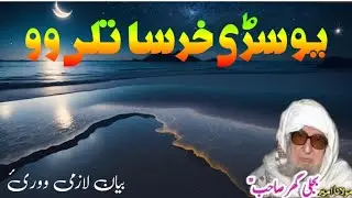 YO SARE HARSA TALE AO | MOLANA BIJLEGAR SAIB PASHTO BAYAN | BAYAN LAZMI WOARA 