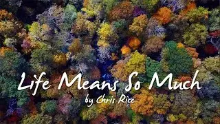 Life Means So Much  |  Chris Rice (Lyric Video)