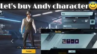 |Bgmi❤| Let's buy Andy character 😇#andycharacter #Bgmi #bgmicharacter