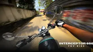 Royal Enfield Interceptor 650 POV Ride | Pure Sound Video | onlyvlogs |