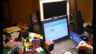 Rubik's Cube - 9.94 seconds (non-lucky)