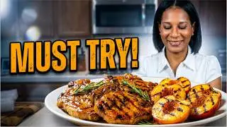 🍑 Peach Glazed Grilled Pork Chops You HaveTo Make This Summer | ThymeWithApril