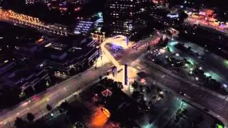 Night flyover Studio City, Los Angeles with the DJI Phantom 3 Advanced