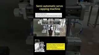 Nenosun Semi-automatic desktop servo capping machine with PLC touch screen#cappingmachine