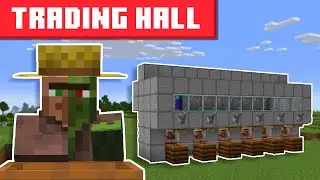 Minecraft Villager Trading Hall with Zombie Discounts 1.21.11+ - EASY DESIGN