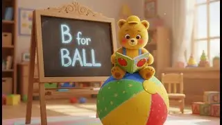 Learn Letter B with Bunny | B for Ball, Bat, Bag, Boat & Balloon | Alphabet Adventure for Kids🔔 🏀