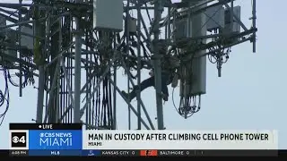 Man posing as T-Moblie worker climbed Miami cell tower, refused to come down