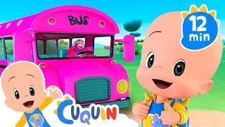 Wheels of the bus pink color and more songs with Cleo & Cuquin