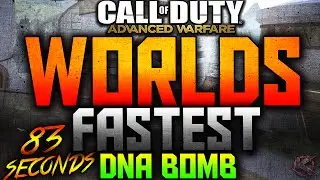 COD Advanced Warfare - WORLDS FASTEST SOLO DNA BOMB CORE HARDPOINT (83 SECONDS)!
