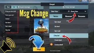 Pubg message sound change setting Hindi 🔥