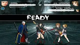 Mugen Battle: Vergil Vs. K On Team (1v4 Match)
