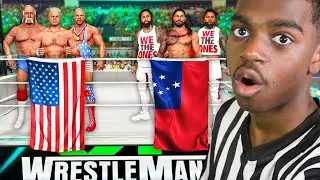 15 AMERICAN WRESTLERS VS 15 SAMOAN WRESTLERS!