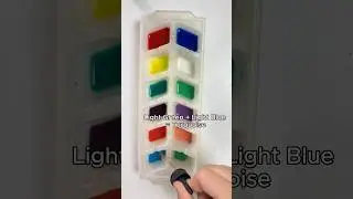 Color mixing: Create 8 new colors from 3 primary colors #colormixing #painting #artvideo #shorts