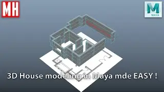 3D-моделирование домов в Maya 2020 стало проще #4 Стены и планы этажей