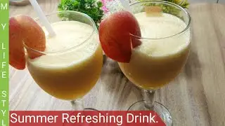 Summer Refreshing Peach Puls 7 up drink Recipe | by My life Style.