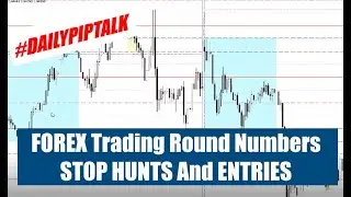 FOREX Trading Round Numbers STOP HUNTS And ENTRIES