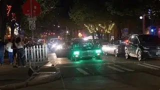 CRAZY LOW RIDER PARTY AT NIGHT IN CAPITAL HILL IN SEATTLE WASHINGTON