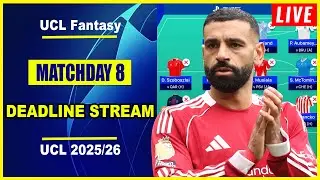 UCL Fantasy Matchday 8: DEADLINE STREAM | Live Q&A | Champions League Fantasy Tips 2025/26