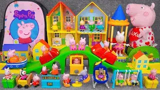99 Minutes Satisfying with Unboxing Cute Peppa Pig All Around Peppa’s Town Playset | Review Toys