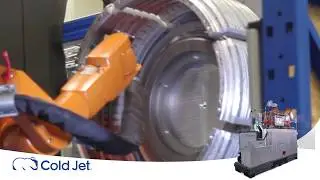Automatisierte Reinigung und Oberfl&auml;chenvorbereitung f&uuml;r die Reifenindustrie (Cold Jet ASP-T)