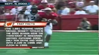 Wisconsin RB Michael Bennett 83 yard run sets up game-winning TD vs. Oregon 9-09-2000
