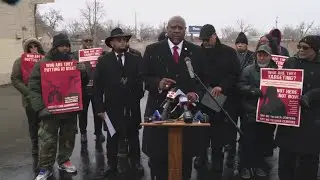 Protest held against proposed data center in Martindale-Brightwood neighborhood in Indianapolis