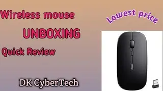 Wireless mouse unboxing & Review in Tamil | Lowest price wireless mouse with mousepad | DK CyberTech